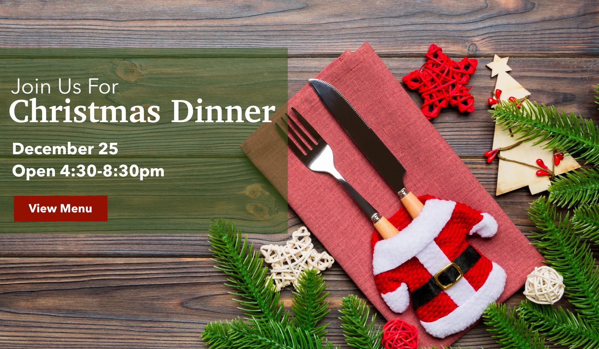 View Villaggio's Christmas dinner menu